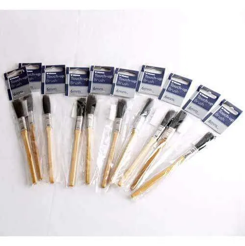 10 Pack Wickes Touch Up Paintbrushes Decorators New