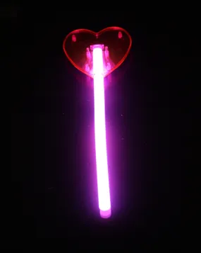 12 Pieces Assorted Glow Heart Wands