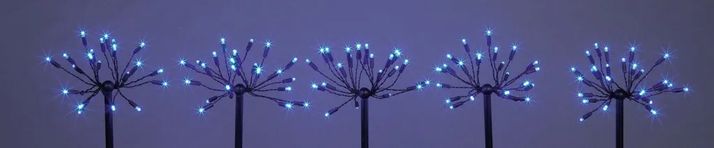 120 BLUE MULTI ACTION SPARKLE LIGHTS(path lights)