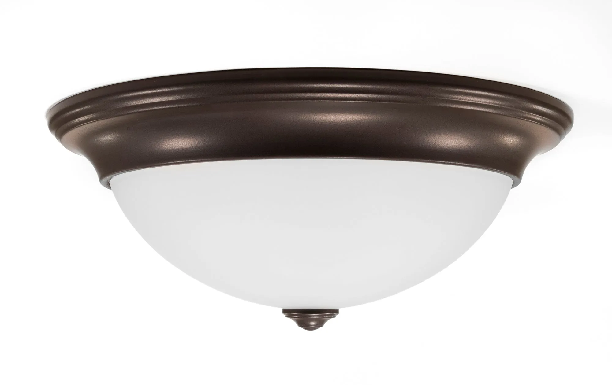 13 Inch Integrated LED Finial Ceiling Flush Mount Fixture, 1850 Lumen, 3K/4K/5K Switch, 90  CRI, in 3 Finishes