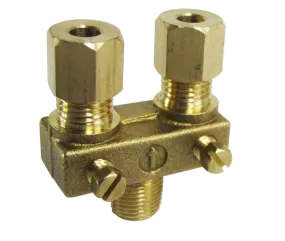 1/8" NPT x 3/16" O.D Tube Adjustable Pilot Dual Valve