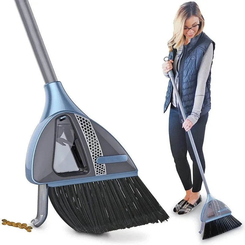 2-in-1 Cordless Sweeper Built -in Vacuum Broom Cleaner