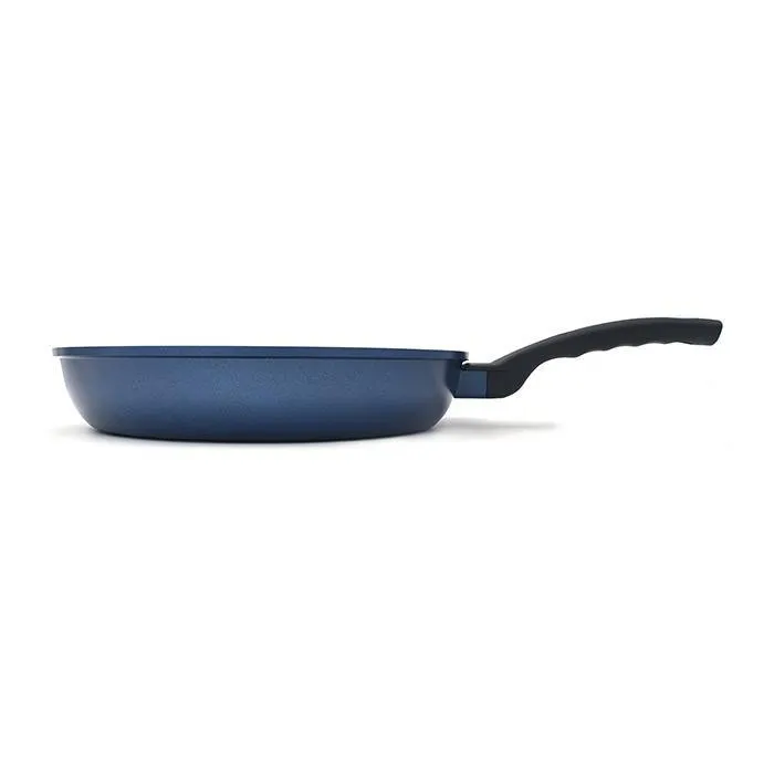 3D Coating Blue Frying Pans, Woks, and Lids 6 PCS Set