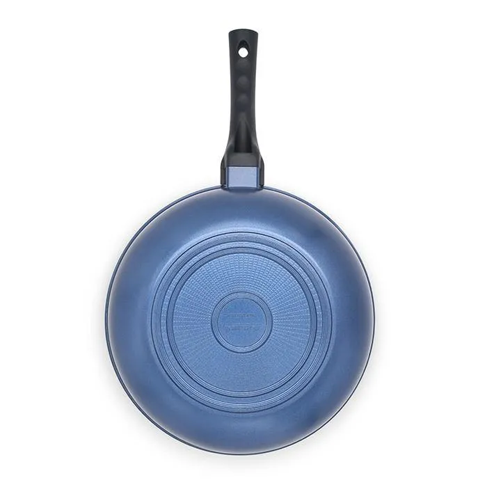 3D Coating Blue Frying Pans, Woks, and Lids 6 PCS Set