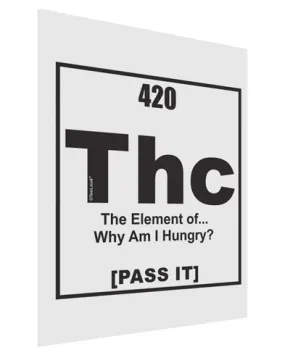 420 Element THC Funny Stoner Matte Poster Print Portrait - Choose Size by TooLoud