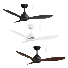 48" Elite Smart WIFI DC Ceiling Fan Black, White, Black/Walnut MEDC123 Martec Lighting