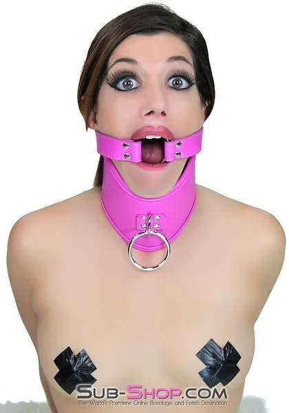 5735RS      Hot Pink Strap Ring Gag