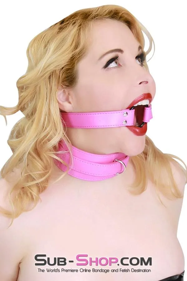 5735RS      Hot Pink Strap Ring Gag