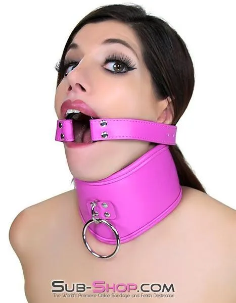 5735RS      Hot Pink Strap Ring Gag