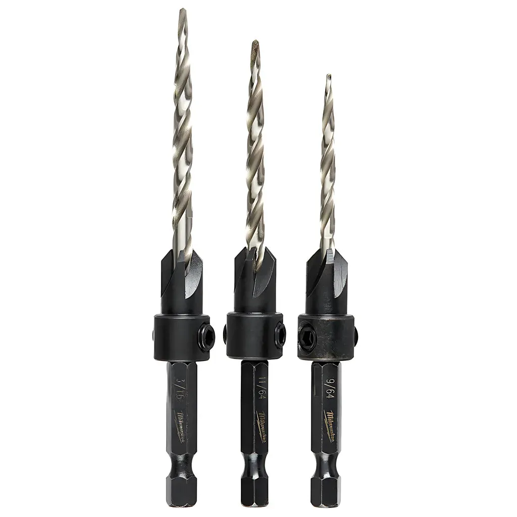 #6/#8/#10 3Pc Countersink Set