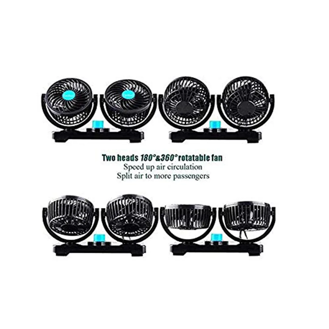 Adjustable Dual Head Car Fan