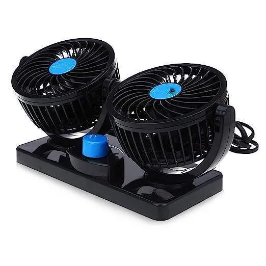 Adjustable Dual Head Car Fan