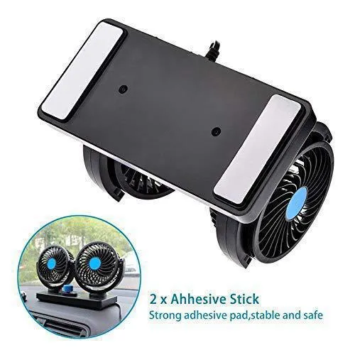 Adjustable Dual Head Car Fan