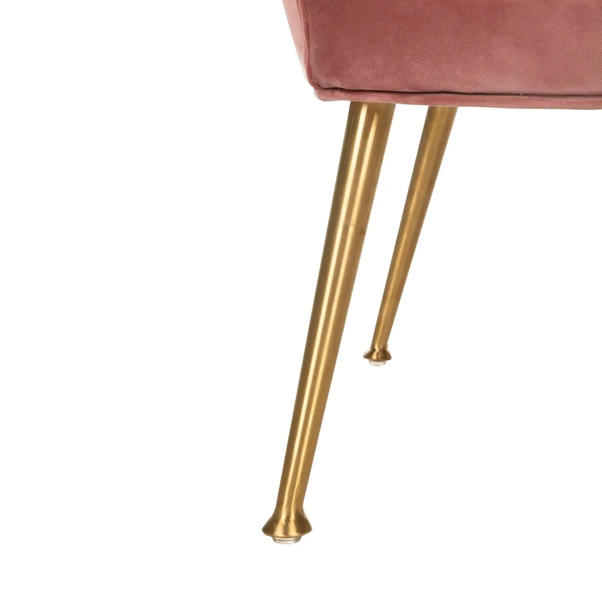 Aimee Velvet Arm Chair - Contemporary Accent Chair with Chic Gold Legs for Modern Living Spaces