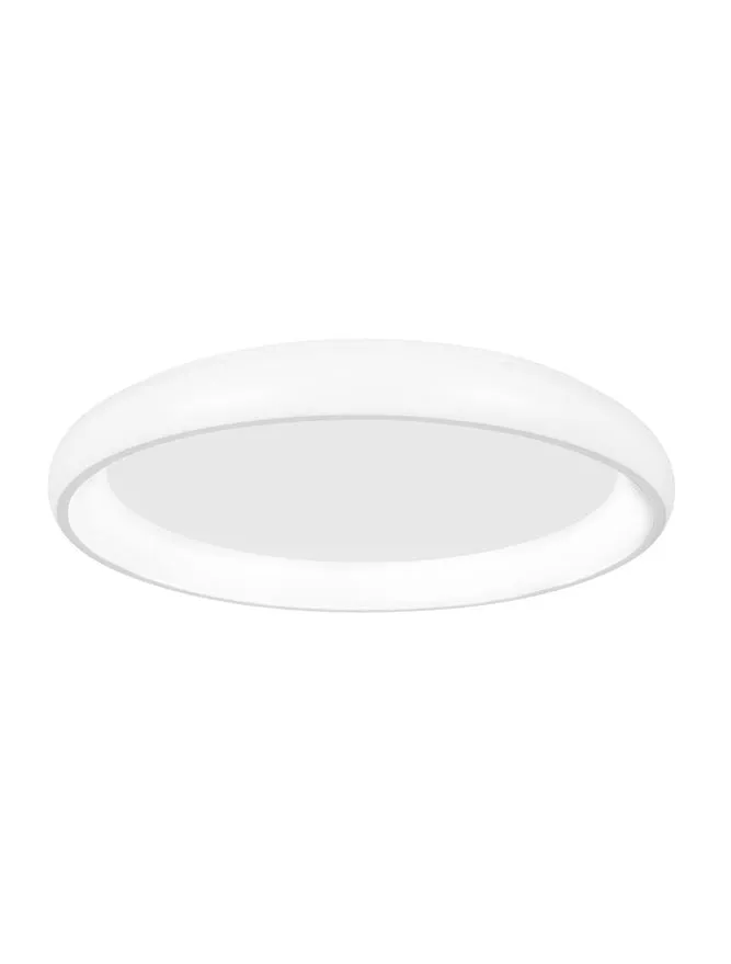 ALB Sandy White Aluminium & Acrylic Dimmable Inner Light Ring Flush Large - ID 10391