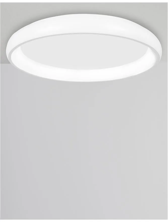 ALB Sandy White Aluminium & Acrylic Dimmable Inner Light Ring Flush Large - ID 10391