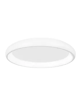 ALB Sandy White Aluminium & Acrylic Dimmable Inner Light Ring Flush Large - ID 10391