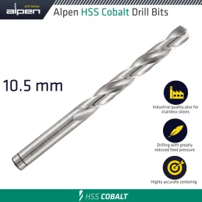 ALPEN HSS COBALT BULK DIN 338 RN,  10.5 ALP6130105