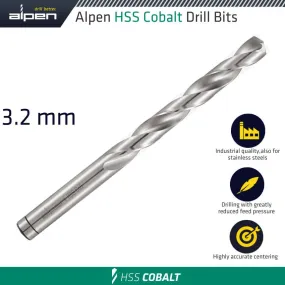 ALPEN HSS COBALT BULK DIN 338 RN,  3.2 ALP6130032