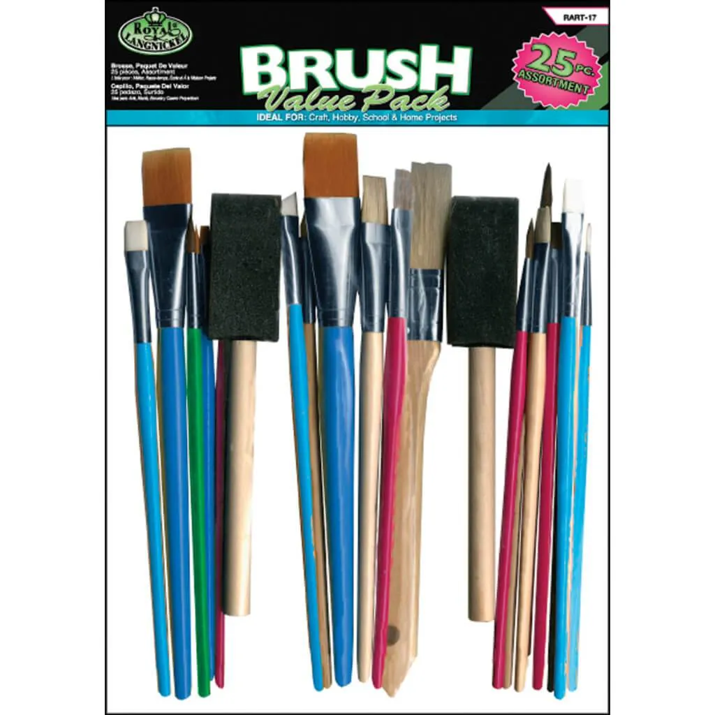 Art & Craft Brush Value Pack 25pc