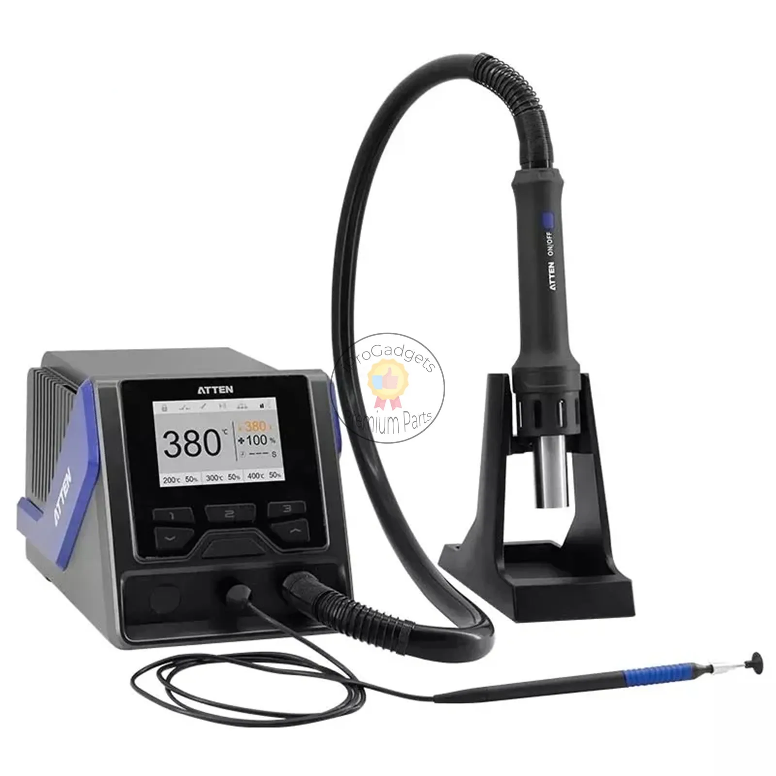 Atten GT-1028 1300W High Power Programmable Intelligent Digital Display Hot Air Desoldering Station