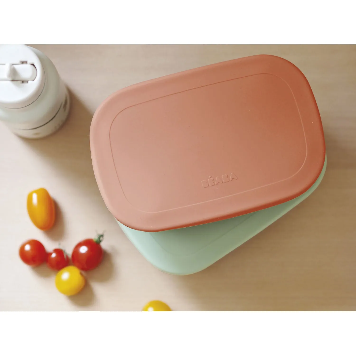 Beaba Ceramic Lunch Box - Mineral / Sage Green