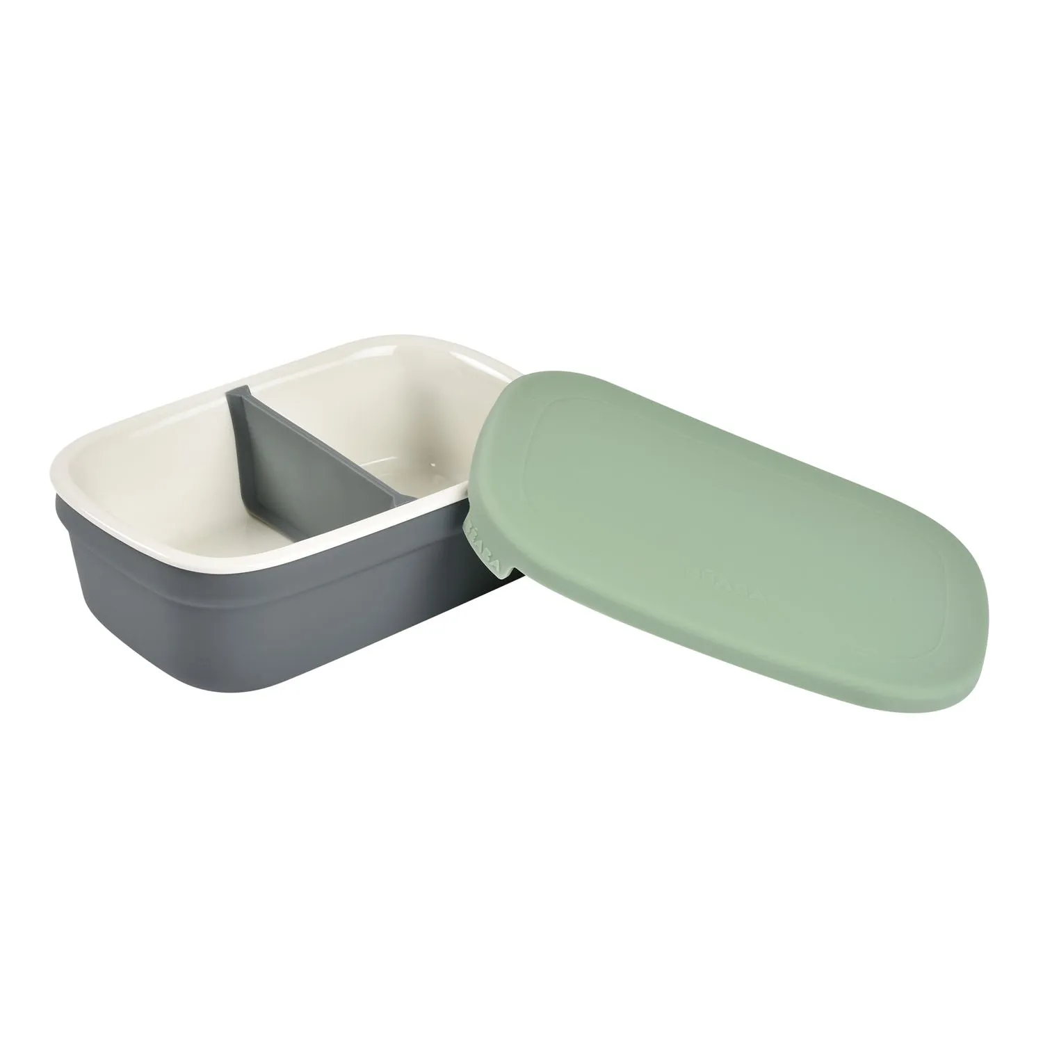 Beaba Ceramic Lunch Box - Mineral / Sage Green