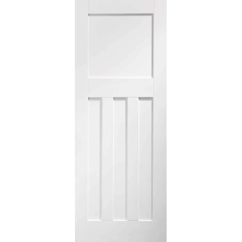 Bespoke DX 1930's Panel Double Frameless Pocket Door - White Primed