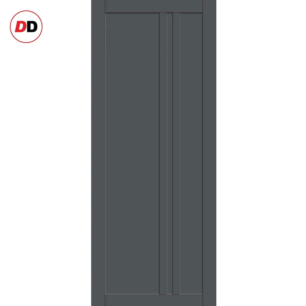 Bespoke Handmade Eco-Urban® Melville 3 Panel Double Evokit Pocket Door DD6409 - Colour Options