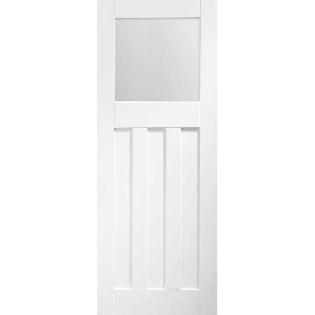 Bespoke Pass-Easi DX 1930's Glazed - 4 Sliding Doors and Frame Kit - White Primed