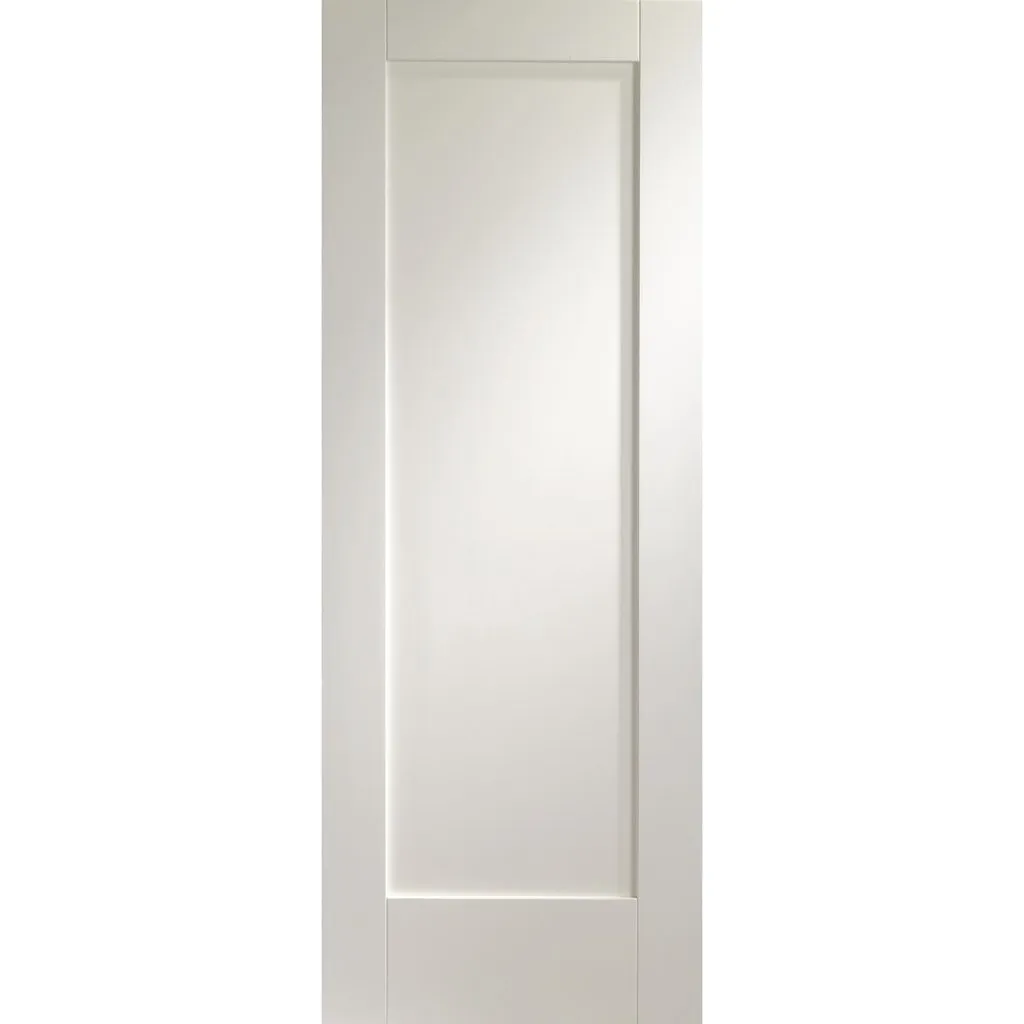 Bespoke Pattern 10 Style Panel White Primed Single Frameless Pocket Door