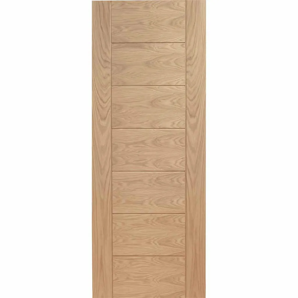 Bespoke Thrufold Palermo Oak Folding 3 1 Door - Panel Effect - Prefinished