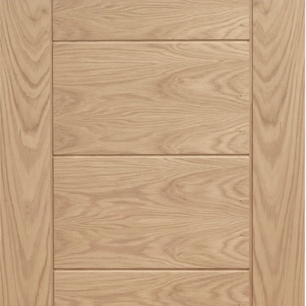 Bespoke Thrufold Palermo Oak Folding 3 1 Door - Panel Effect - Prefinished