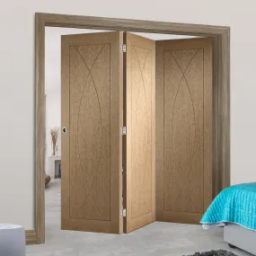 Bespoke Thrufold Pesaro Oak Flush Folding 3 0 Door