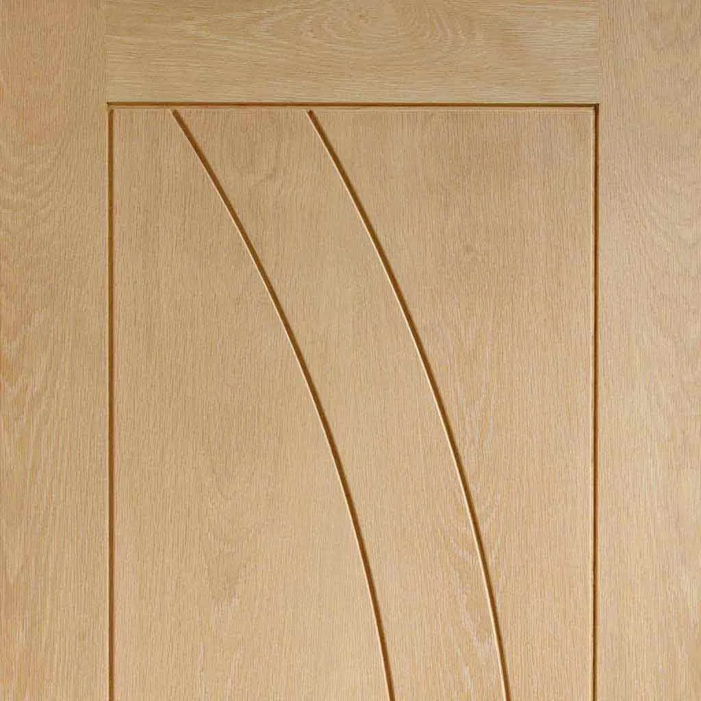 Bespoke Thrufold Salerno Oak Flush Folding 3 2 Door