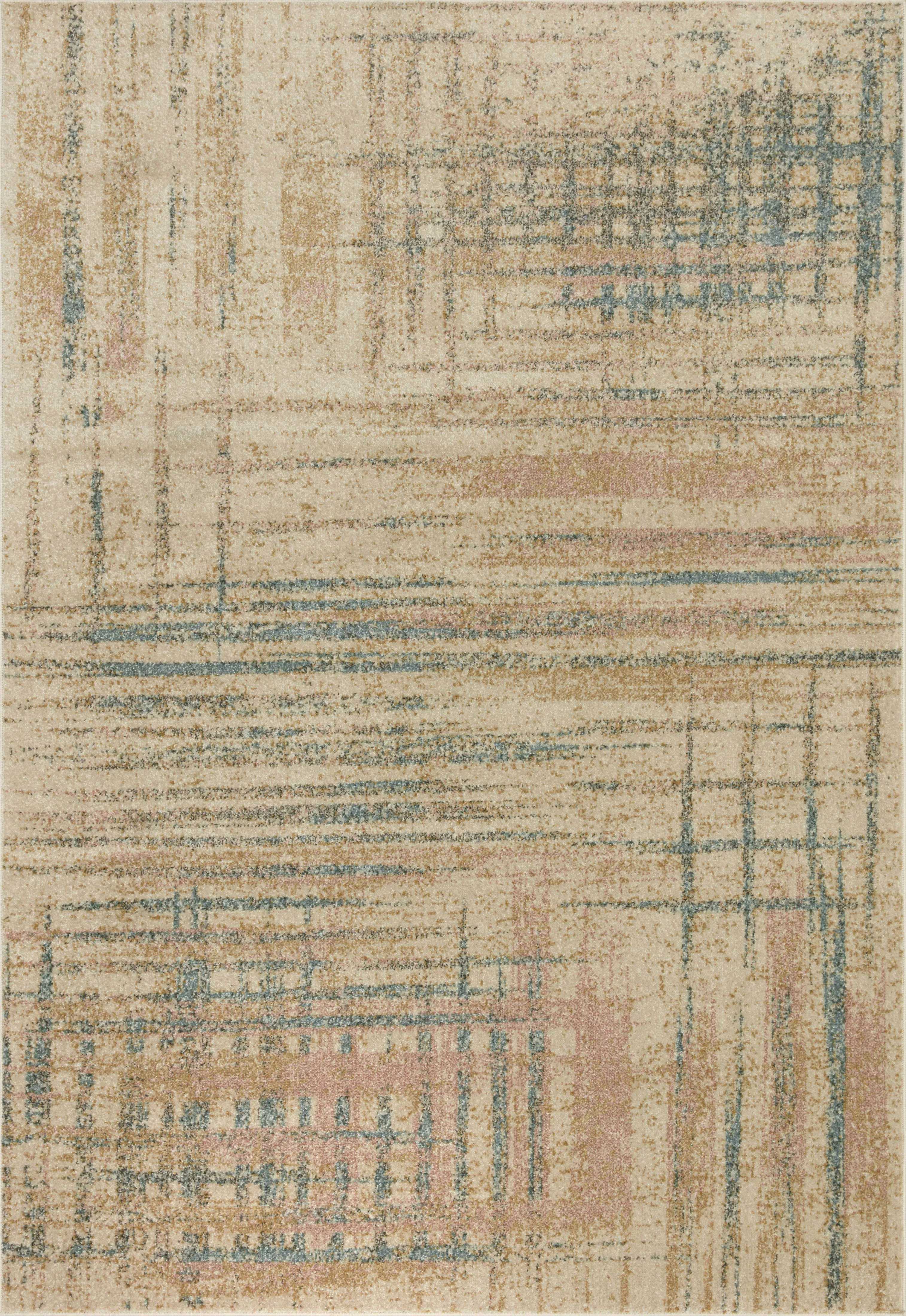 Bowery Rug in Beige / Multi by Loloi II