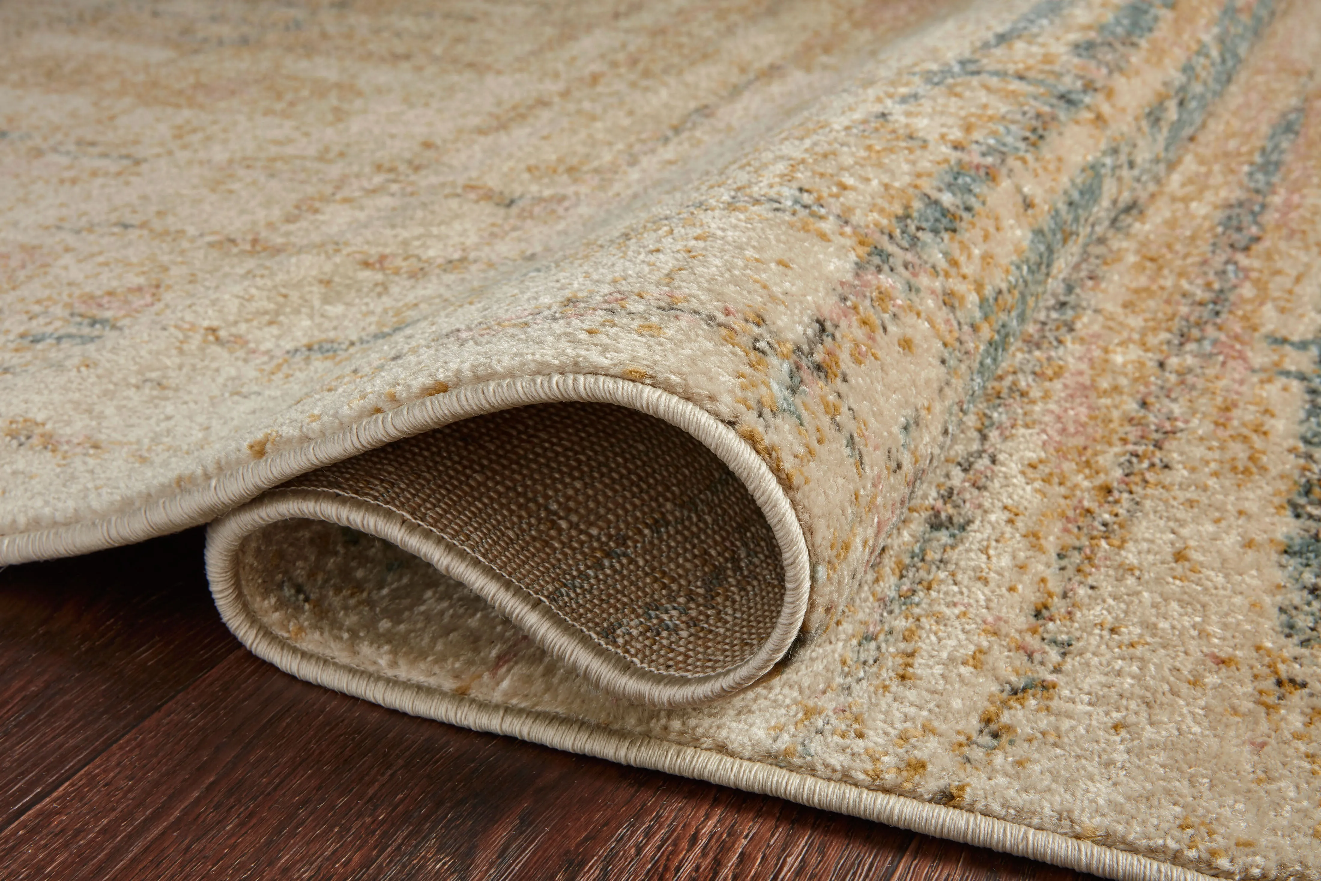 Bowery Rug in Beige / Multi by Loloi II