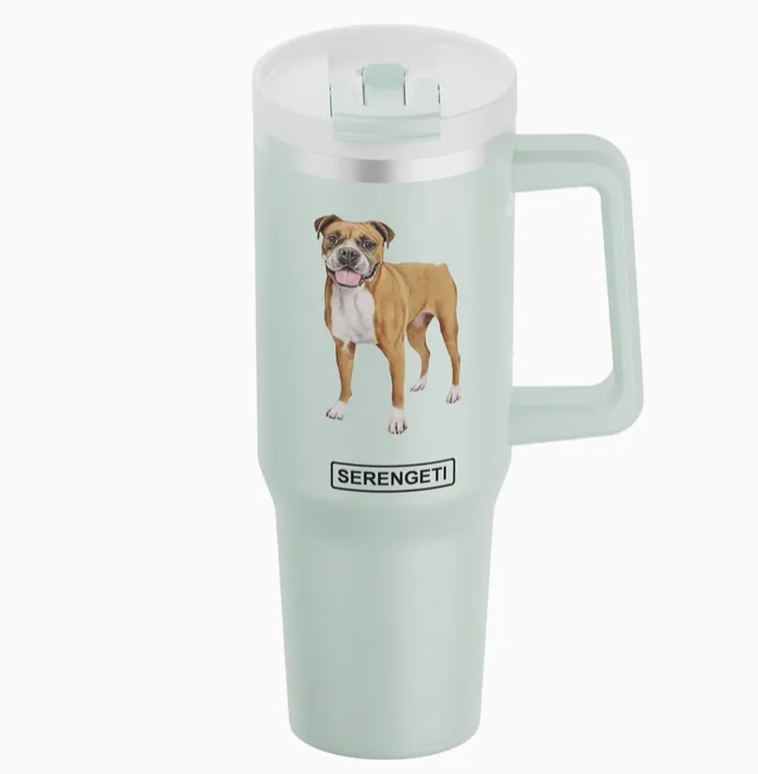 Boxer, 40 oz Tumbler with Handle and Straw Lid