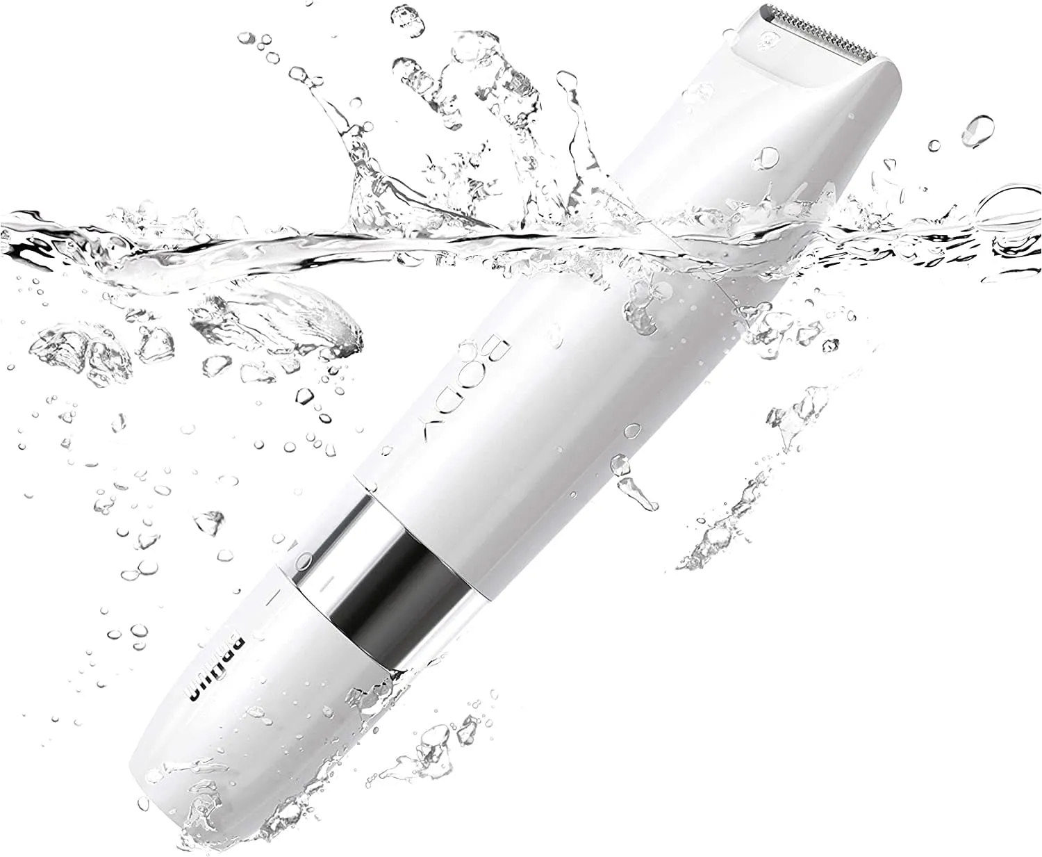 Braun Body Mini Trimmer, Gentle Body Hair Removal, Precision Trimmer, Wet & Dry, 100% Waterproof, BS1000, White