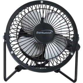 Brentwood Kool Zone F-4BK 4 Desk Fan