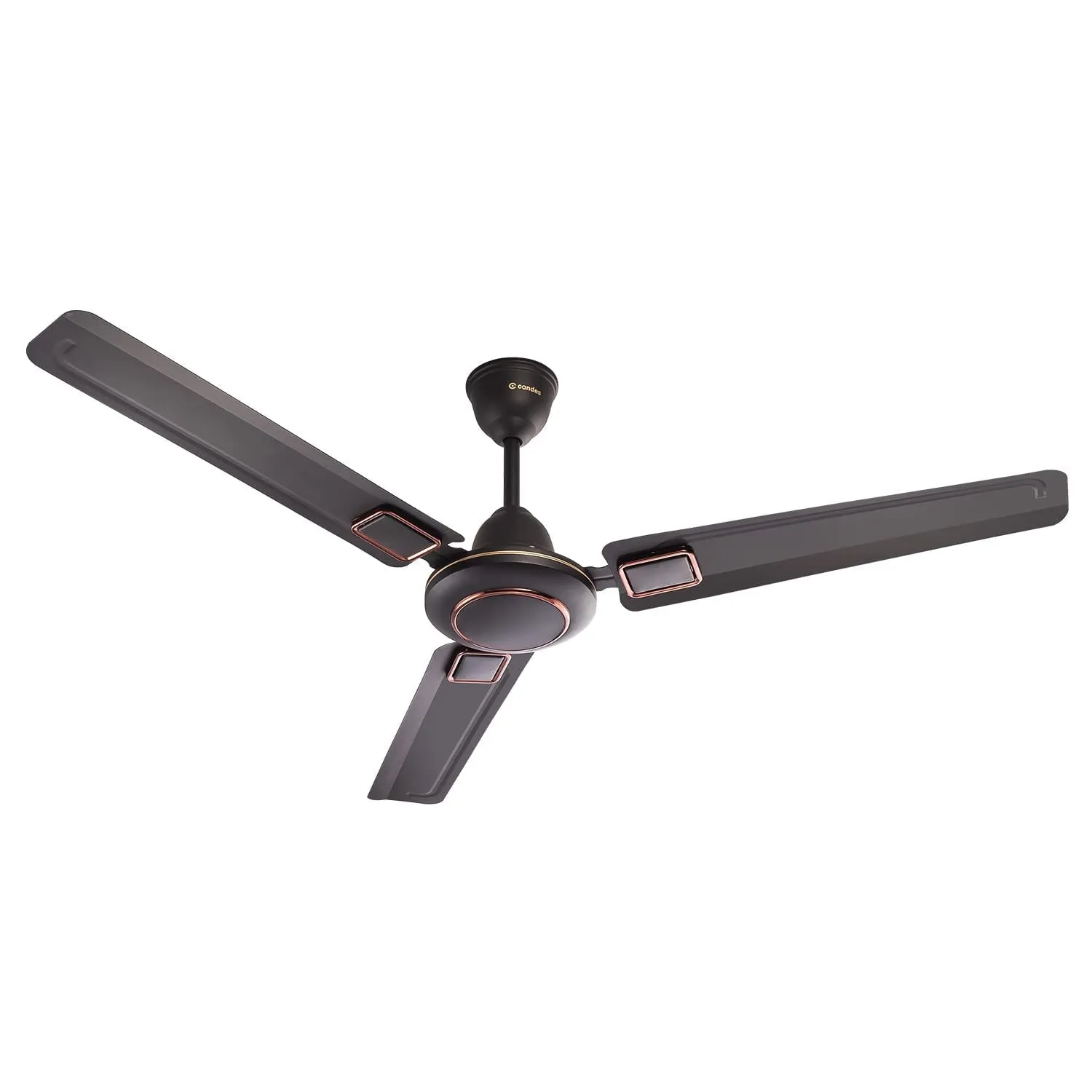 Candes Seltos Ceiling Fans for Home 1200mm / 48 inch | BEE 3 Star Rated, High Air Delivery, Noiseless & Energy Efficient | 1 1 Years Warranty | Coffee Brown