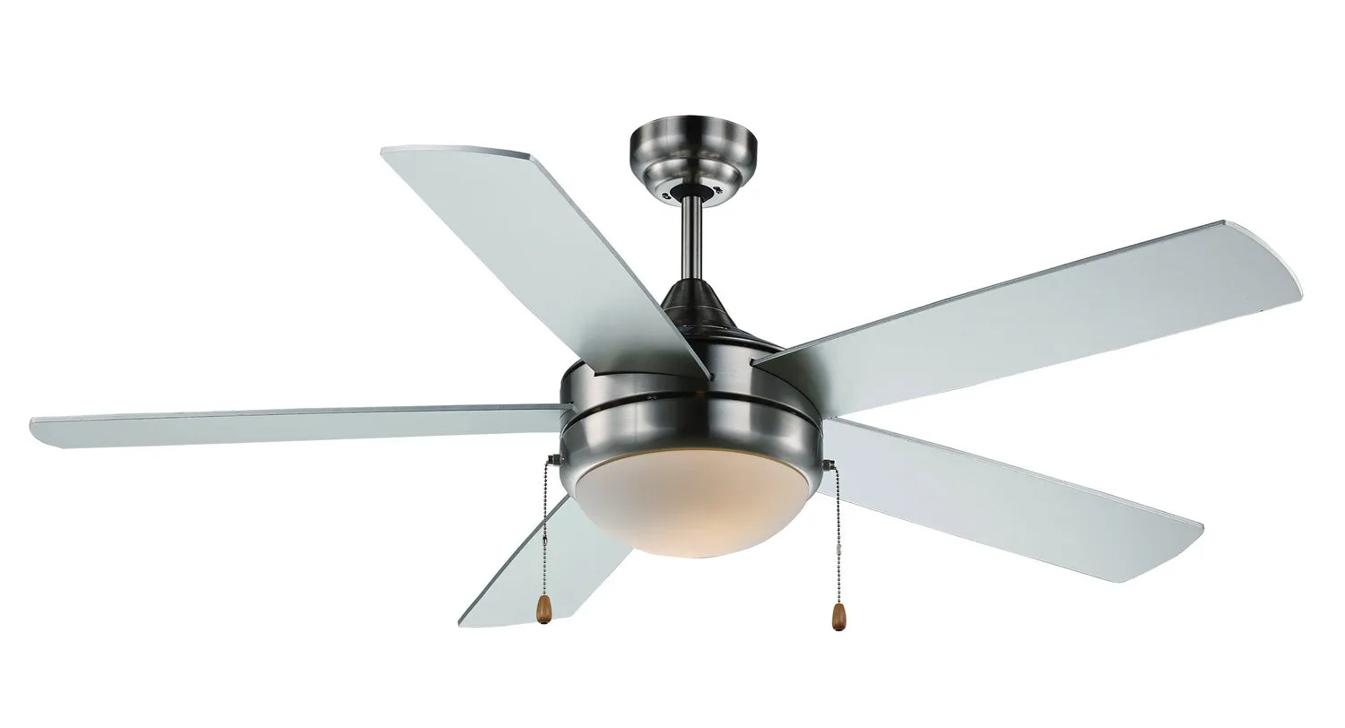 Cappleman 52" Ceiling Fan in Brushed Nickel