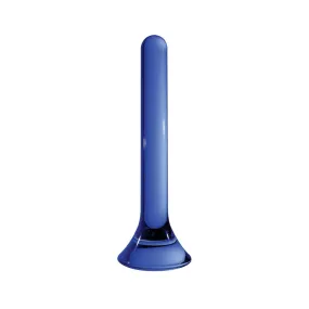 Chrystalino Tower Blue Glass Rod Wand Dildo