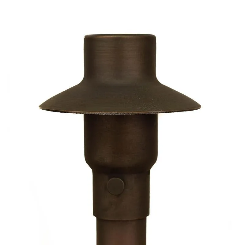 CopperMoon CM.300-20 12V Copper 3.5" Path Light Top, 20" Copper Stem With Stake