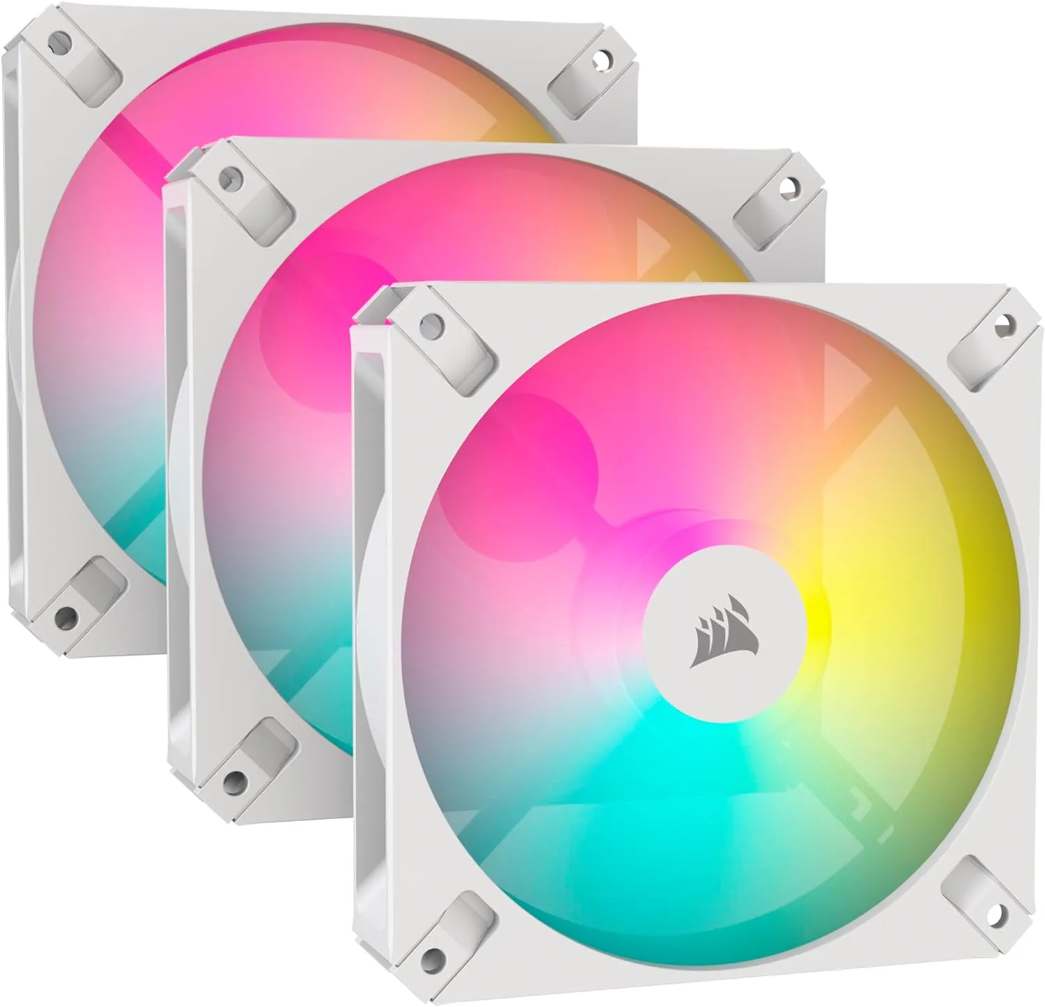 Corsair iCUE AR120 Digital RGB 120mm PWM Fan 風扇 - White 白色 (Triple Pack 三件裝) CO-9050169-WW