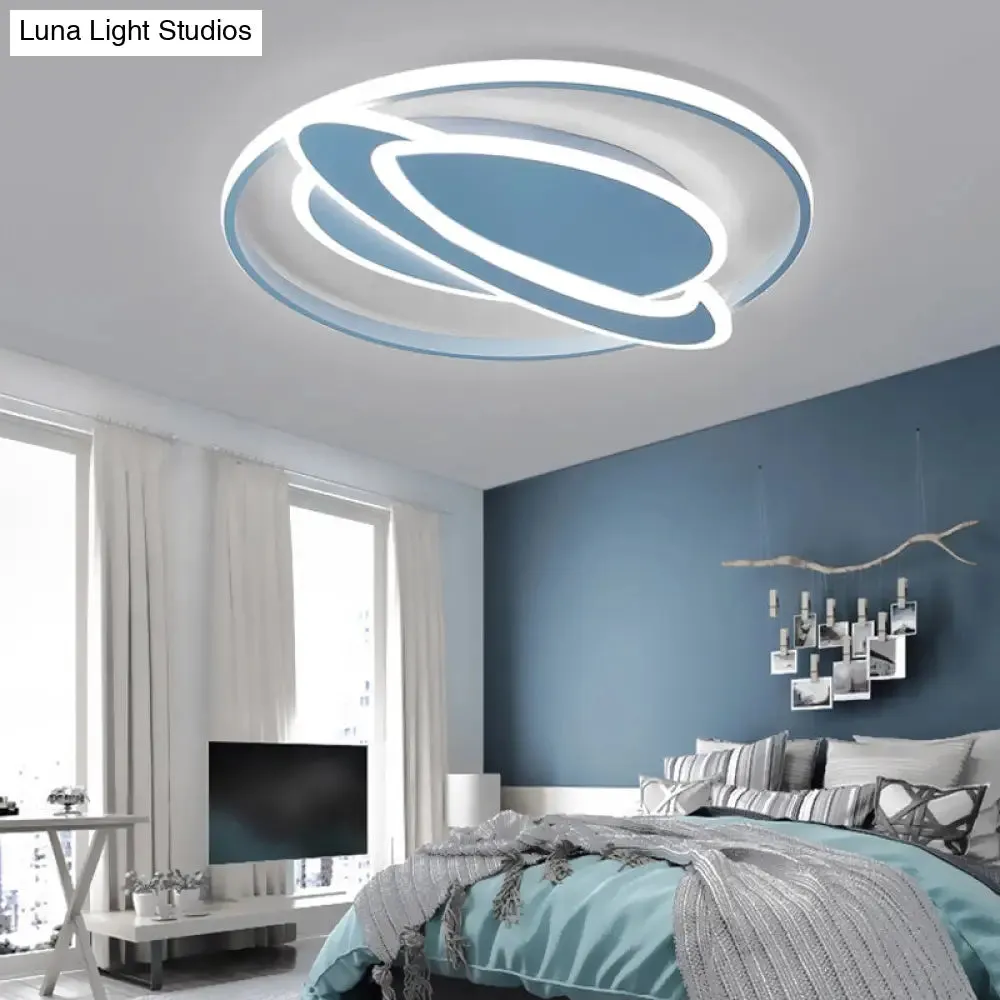 Creative Acrylic LED Flush Mount Ceiling Light for Boys' Bedroom