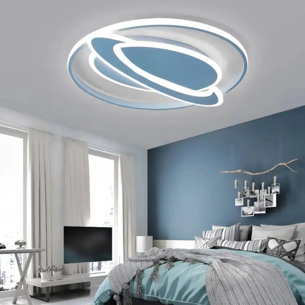 Creative Acrylic LED Flush Mount Ceiling Light for Boys' Bedroom