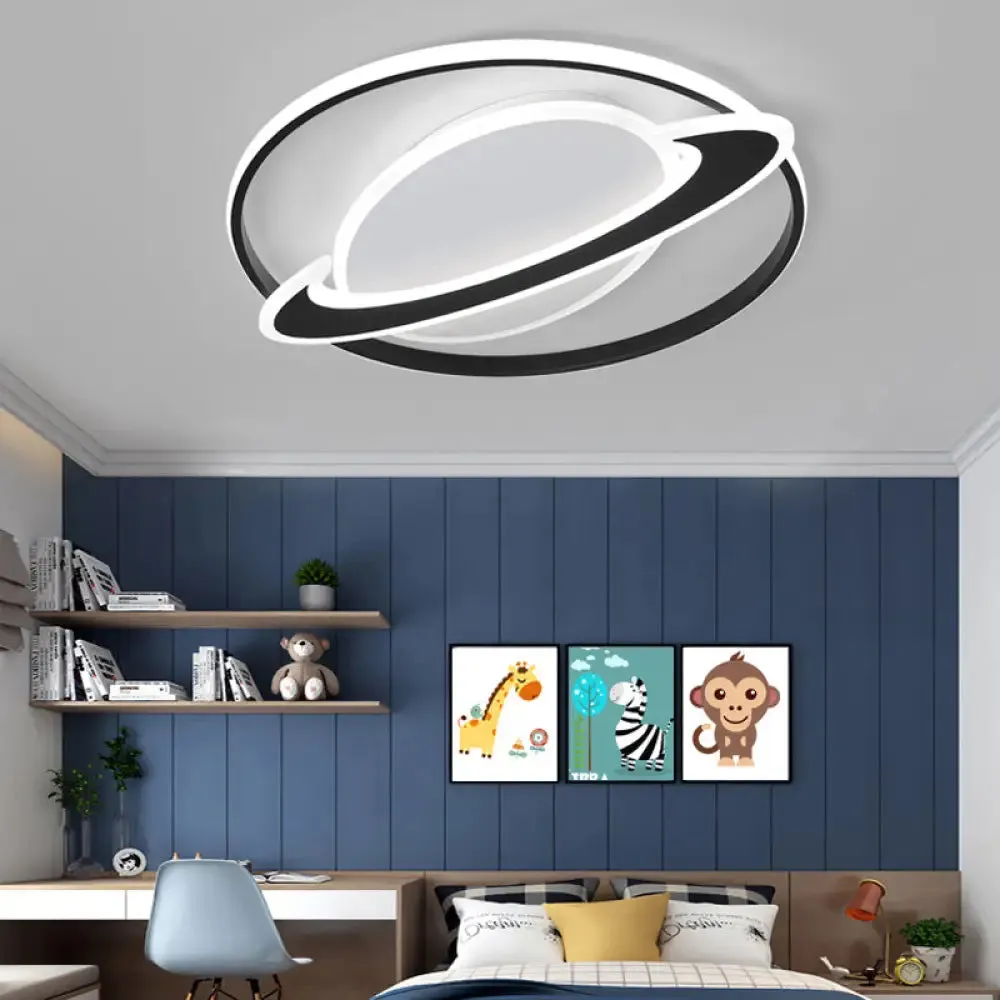 Creative Acrylic LED Flush Mount Ceiling Light for Boys' Bedroom