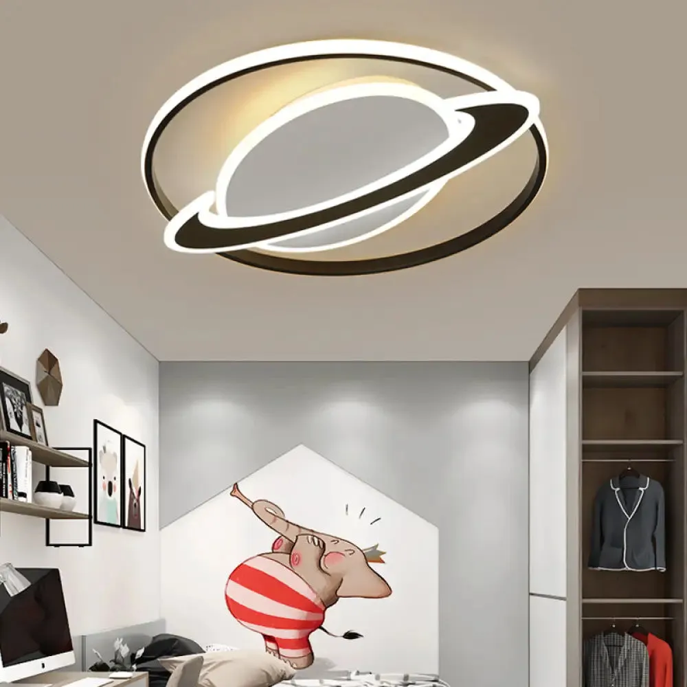 Creative Acrylic LED Flush Mount Ceiling Light for Boys' Bedroom