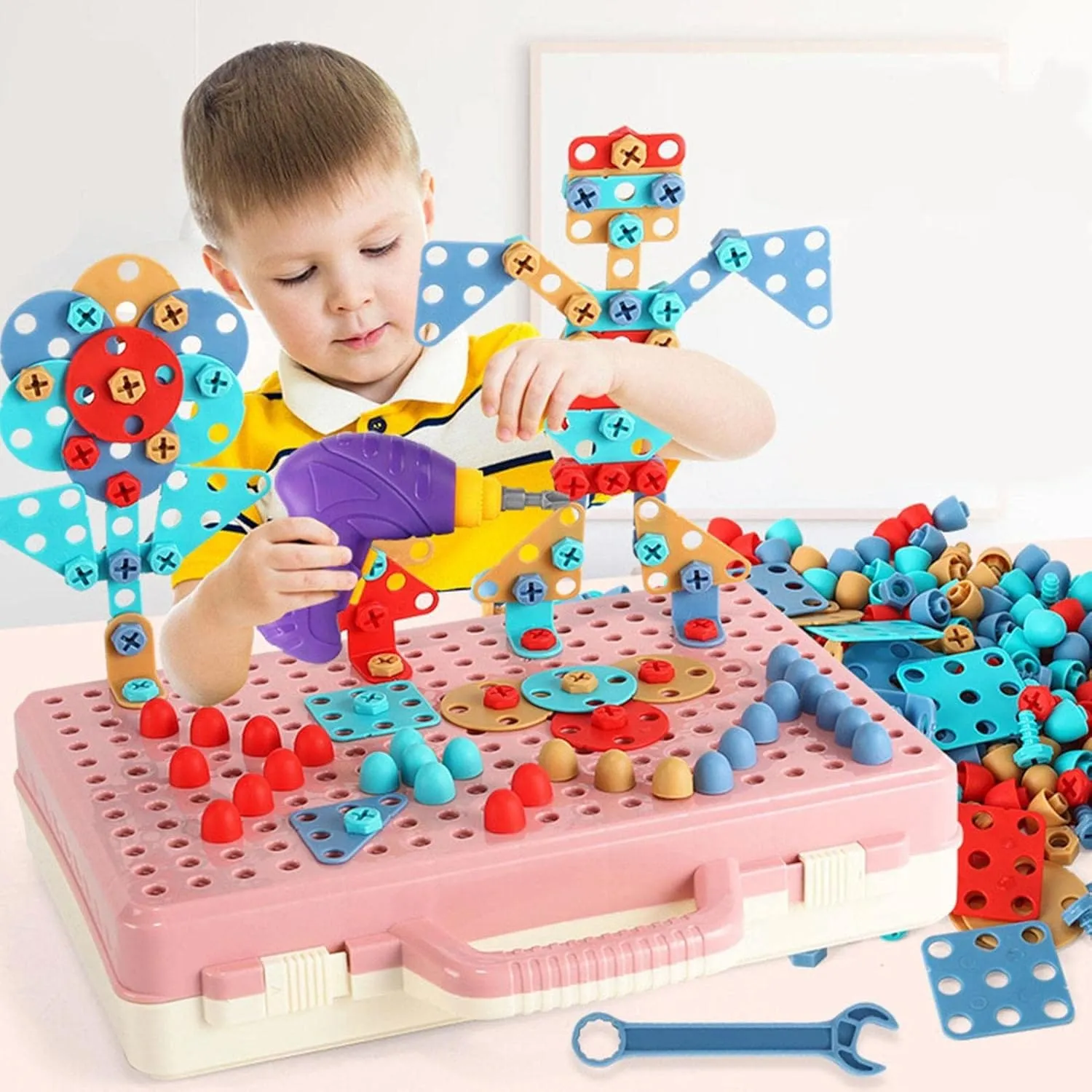 Creative Puzzle Drill Screw Construction Play Set - 681